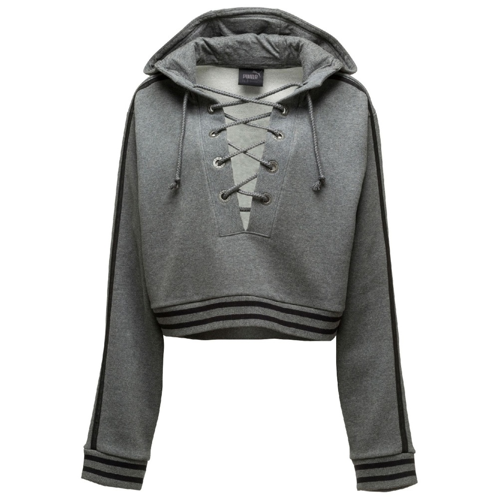Rihanna Puma Fenty rising sun lace up Hoodie